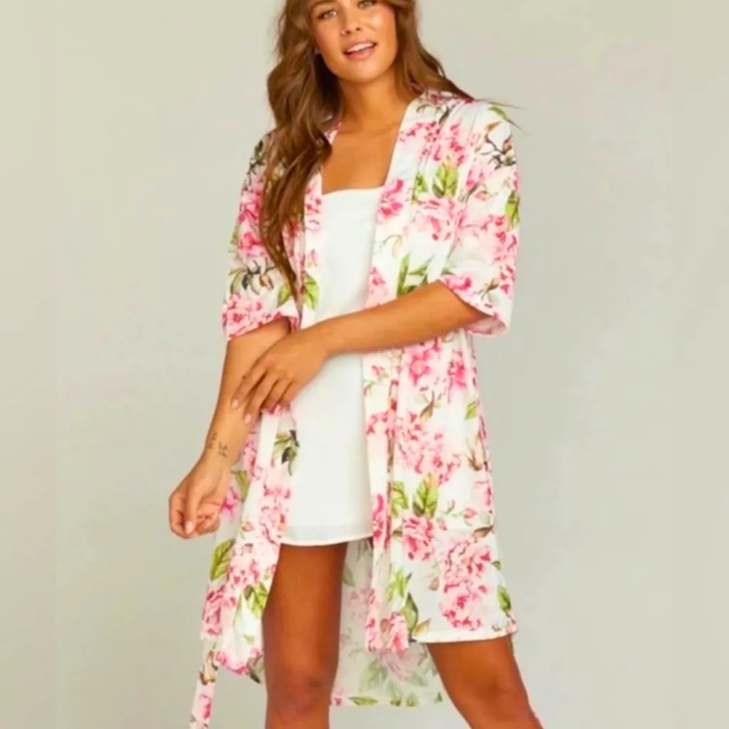 SHOW ME YOUR MUMU Women’s Brie‎ Floral Robe Size O/S - Image 3
