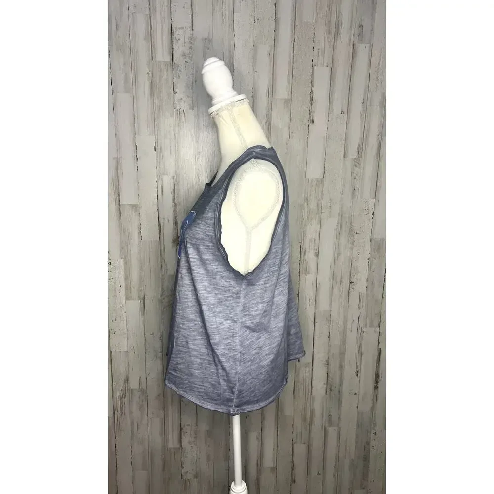 NWT UNC Tar Heels‎ Ombre Gray Sleeveless Tank Top Women's Large Summer Casual - Image 4