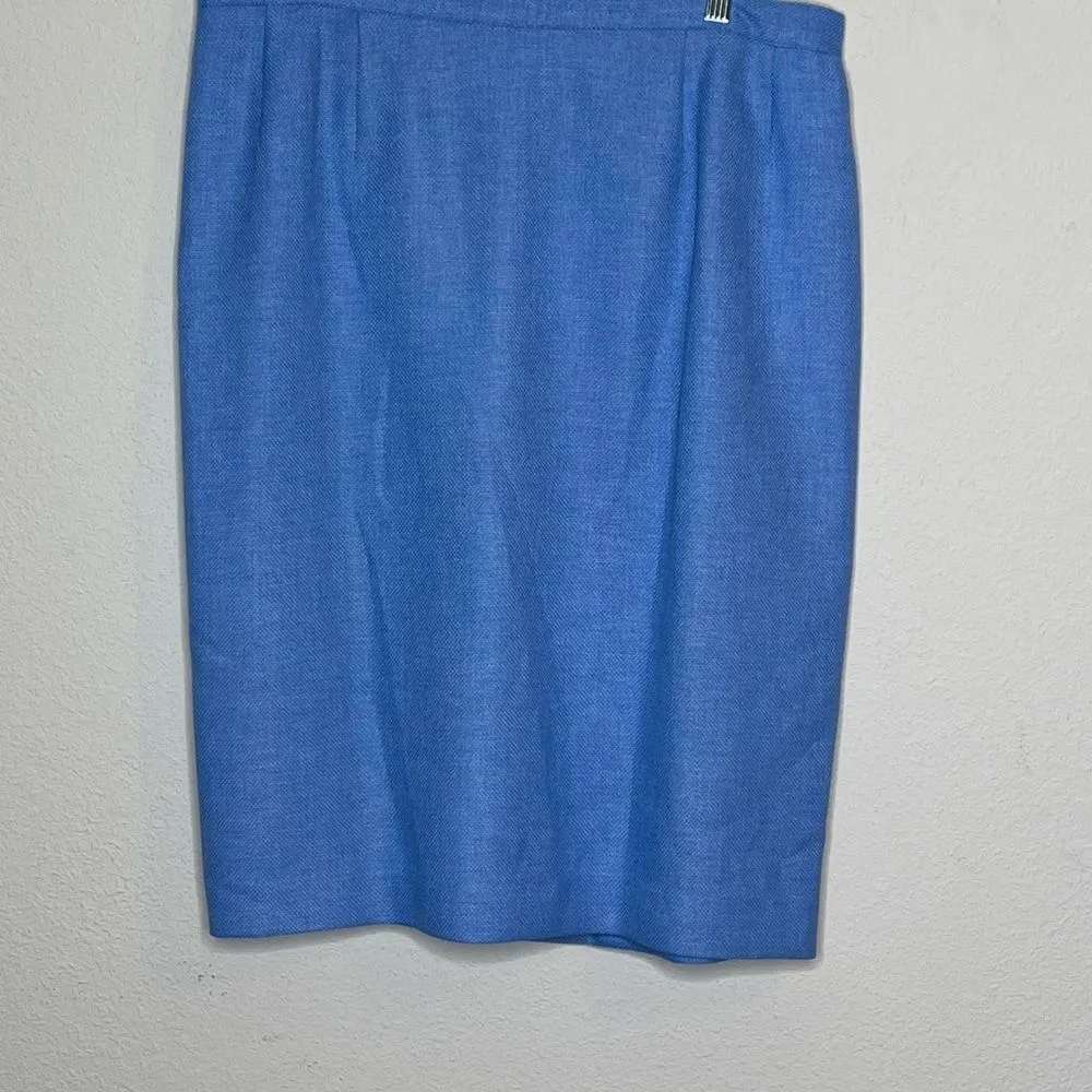 Vintage Morgan Miller‎ Skirt Set Blue Size 16 - Image 10