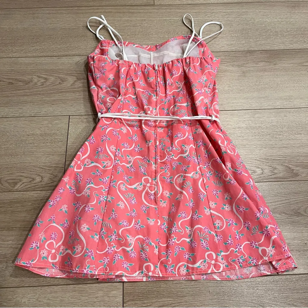 Lilly Pulitzer Vintage 80s “The Lilly” Made in USA Belted Shift Dress Size 12 - Image 3