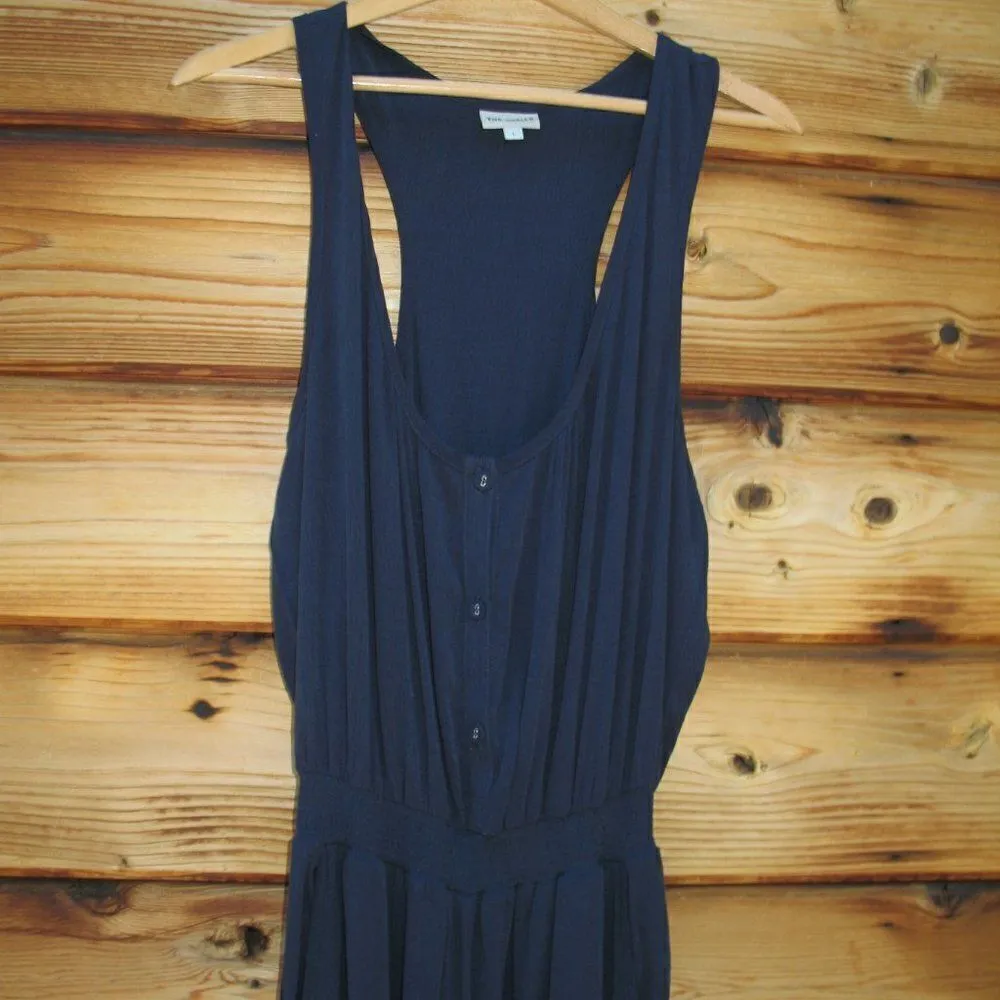 The Odells Blue Soft Tencel Jumpsuit Pants Blue Size L - Image 4