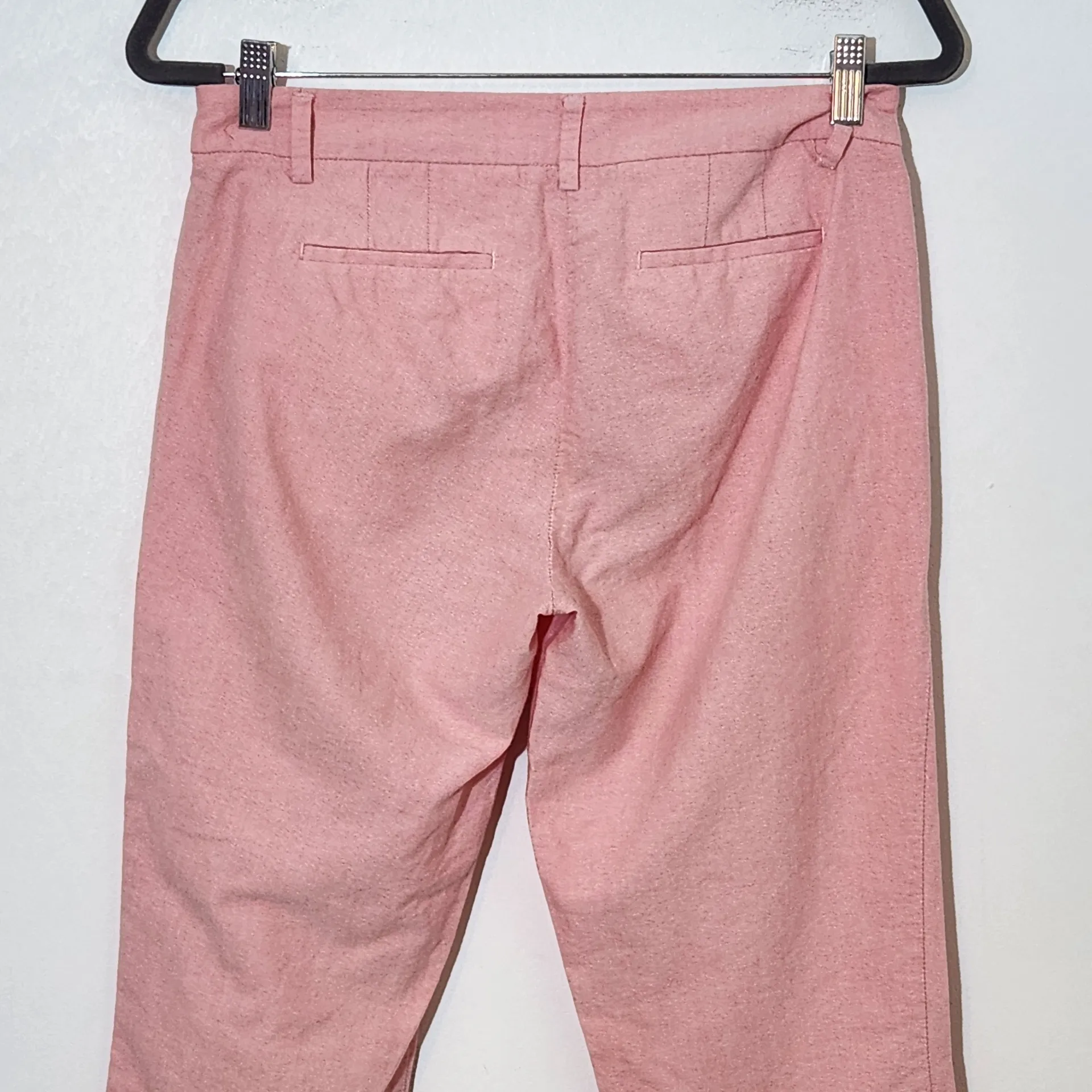 J. Crew Light Pink Capri Pants Size 2 Preppy Pastel Pink Pants - Image 4
