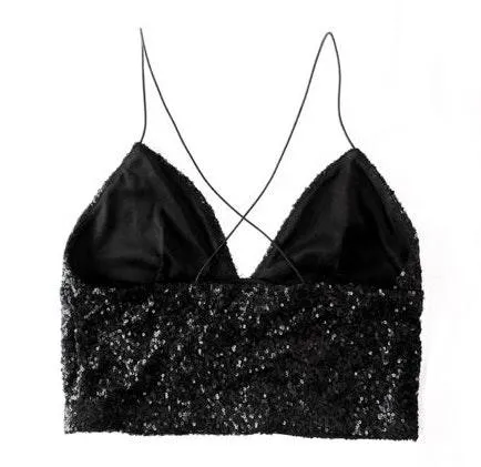 Urban Outfitters Sequin Crop Top  - Image 2