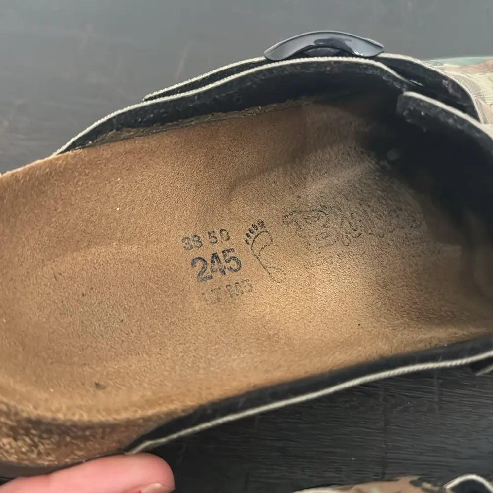 Birkenstocks birkis camo Boston clogs sz 38 - Image 4