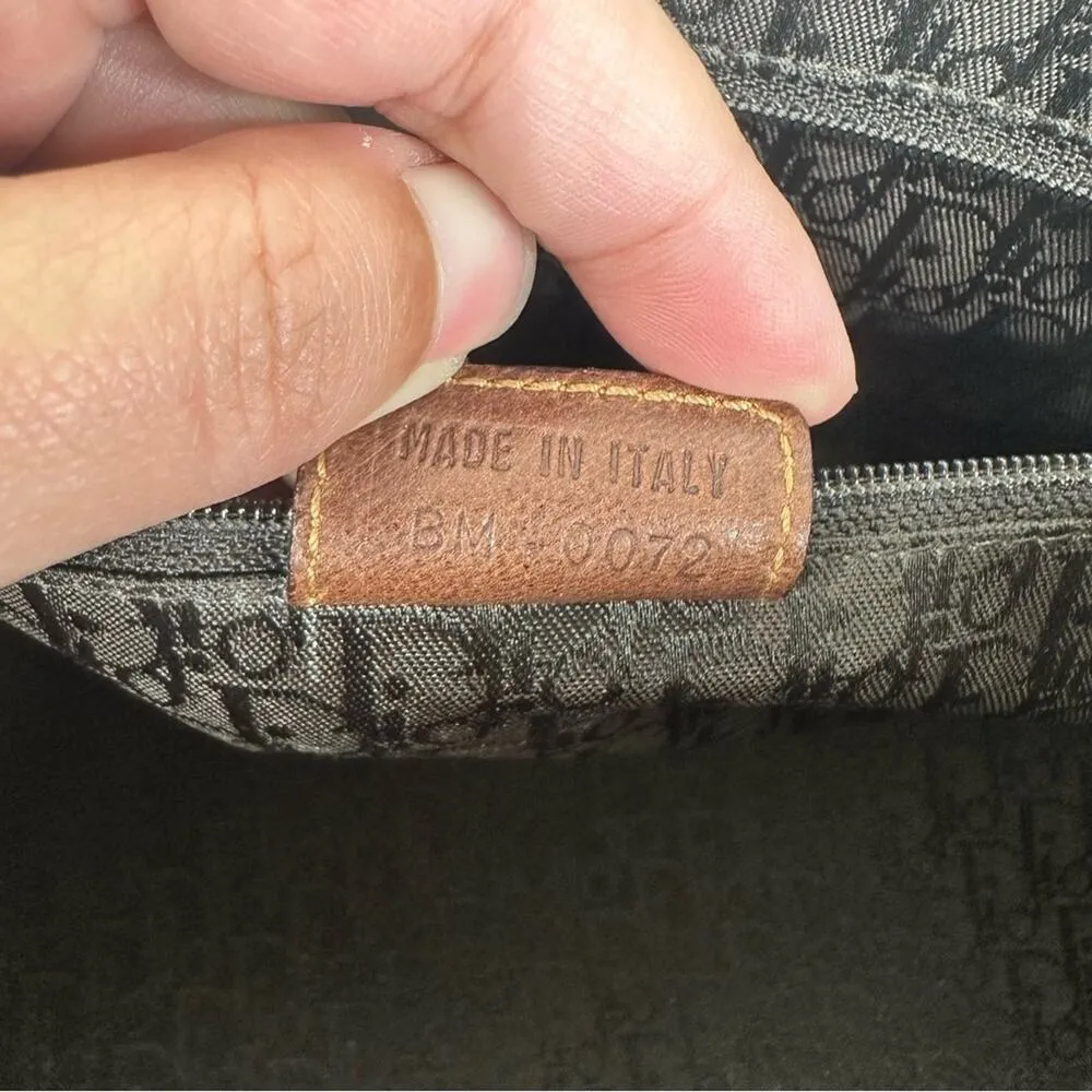 Christian Dior Street Chic Uptown Denim & Leather Top Handle Bag Purse - Image 11