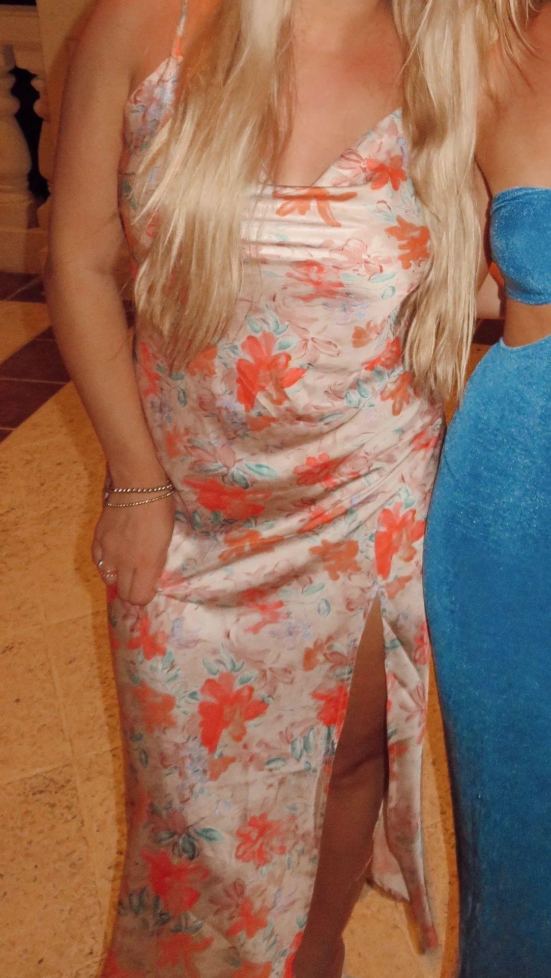 Satin Beach Dress With Slit - Image 3