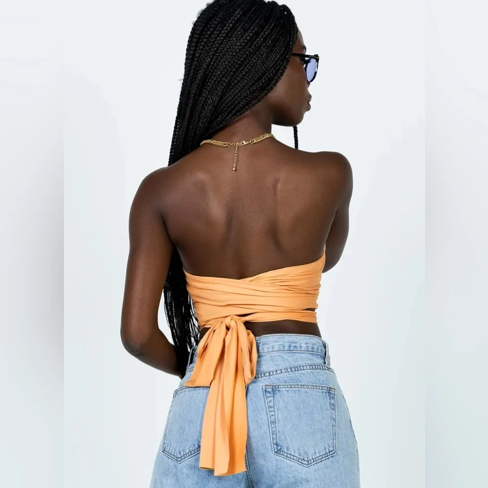 PRINCESS POLLY Rochella Top In Orange - Image 3