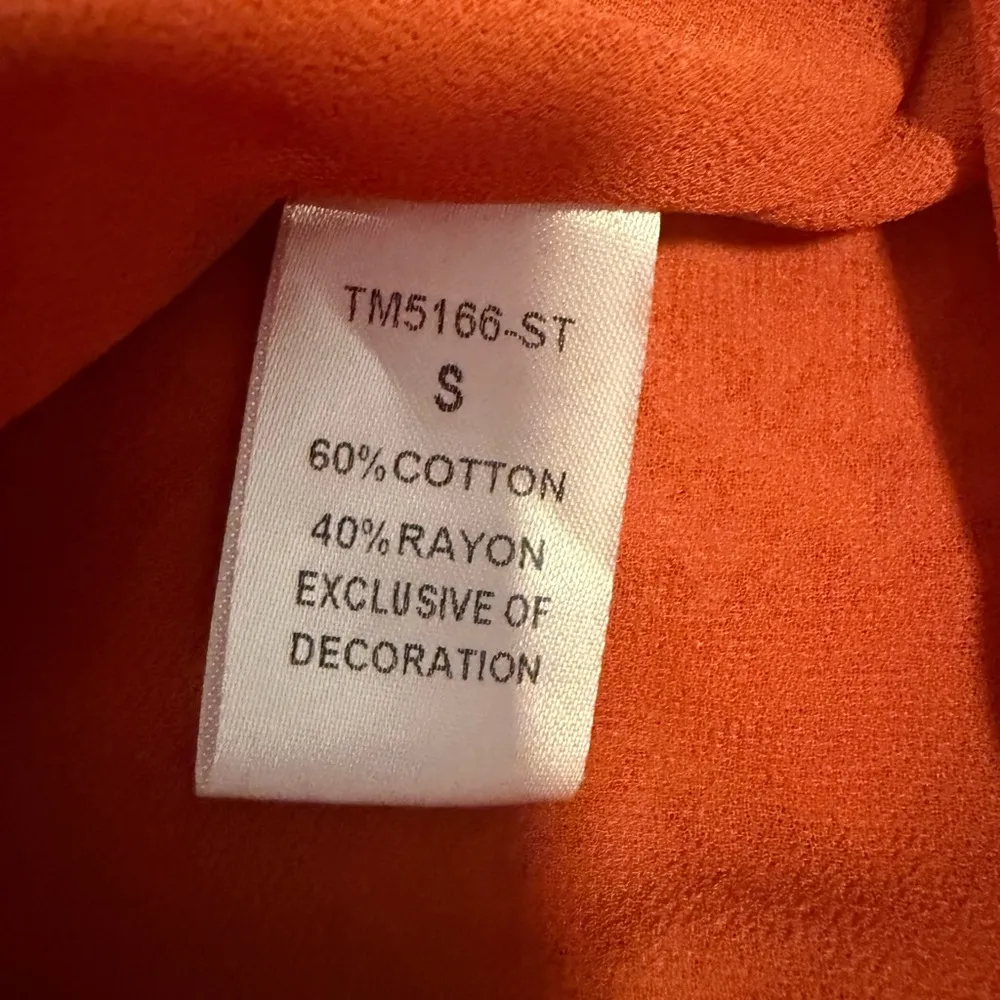 The Impeccable Pig Orange and White Patterned Dress - Image 4