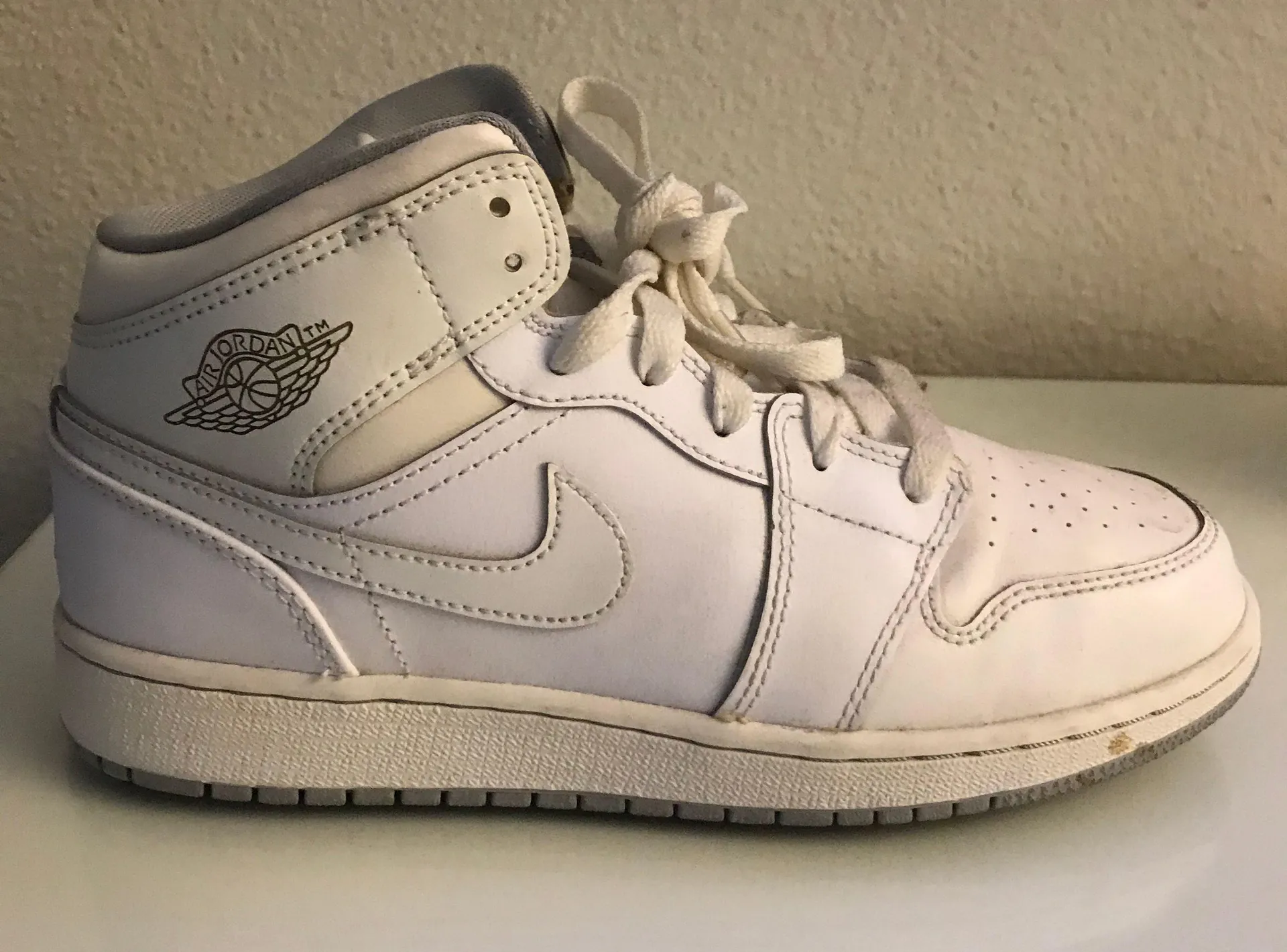 Jordan Air 1 Mid - All White - Image 4