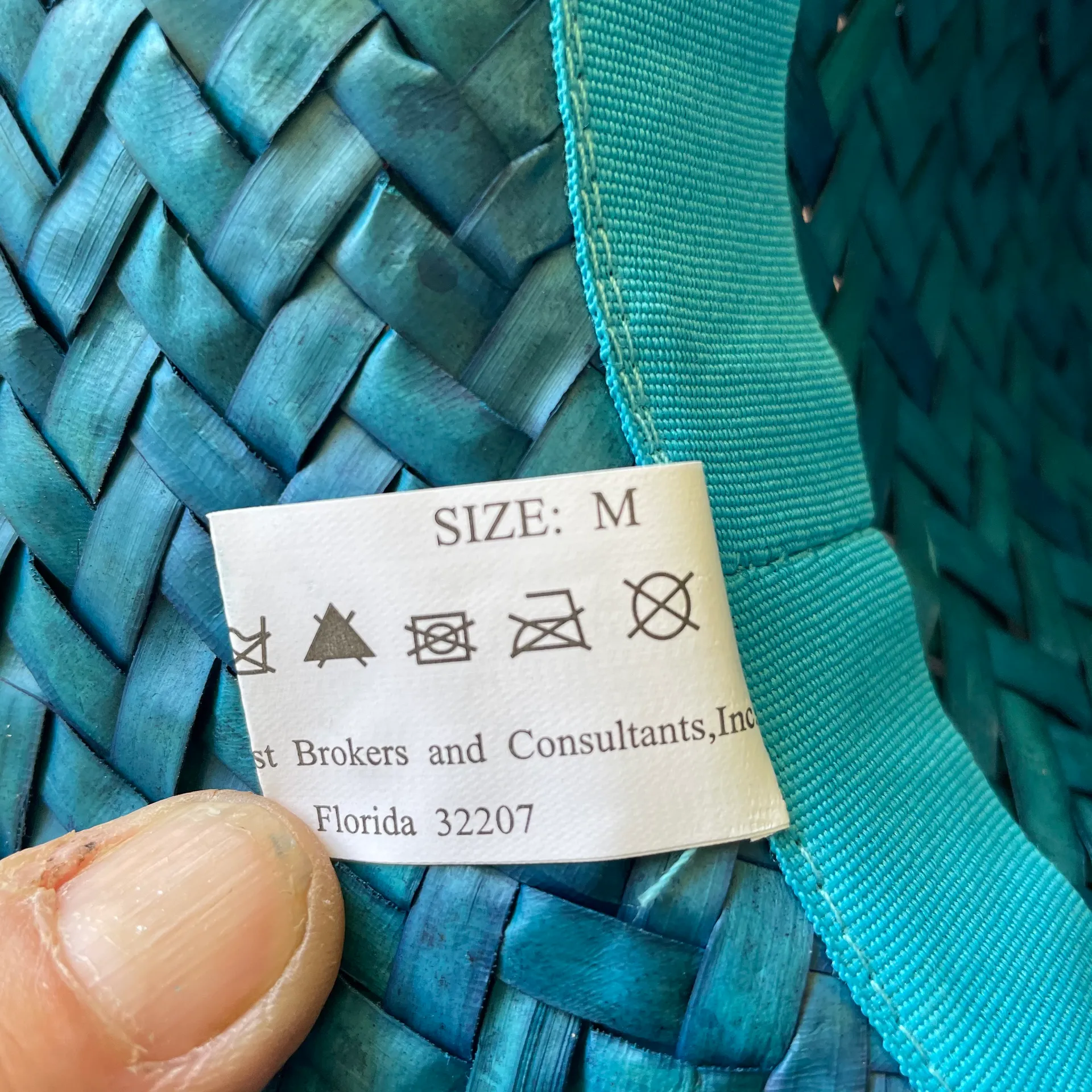 Blue Straw Beach Hat - Image 6