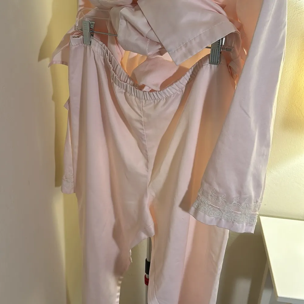 Vintage RARE 2pc Oscar de la Renta Pink Label Long Sleeve Pajama Set In Sz Large - Image 8