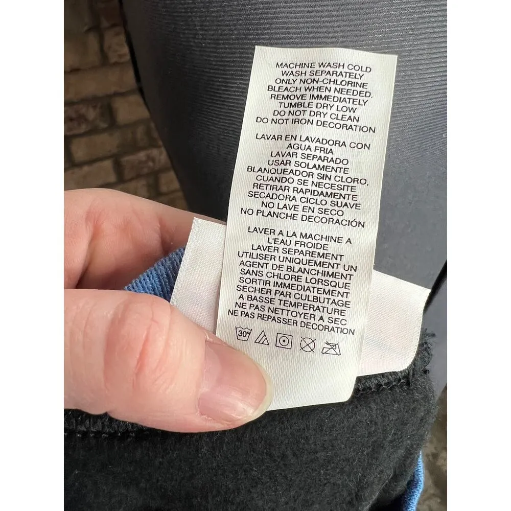 sweatshirt snowflake black white blue grannycore Size XL - Image 10