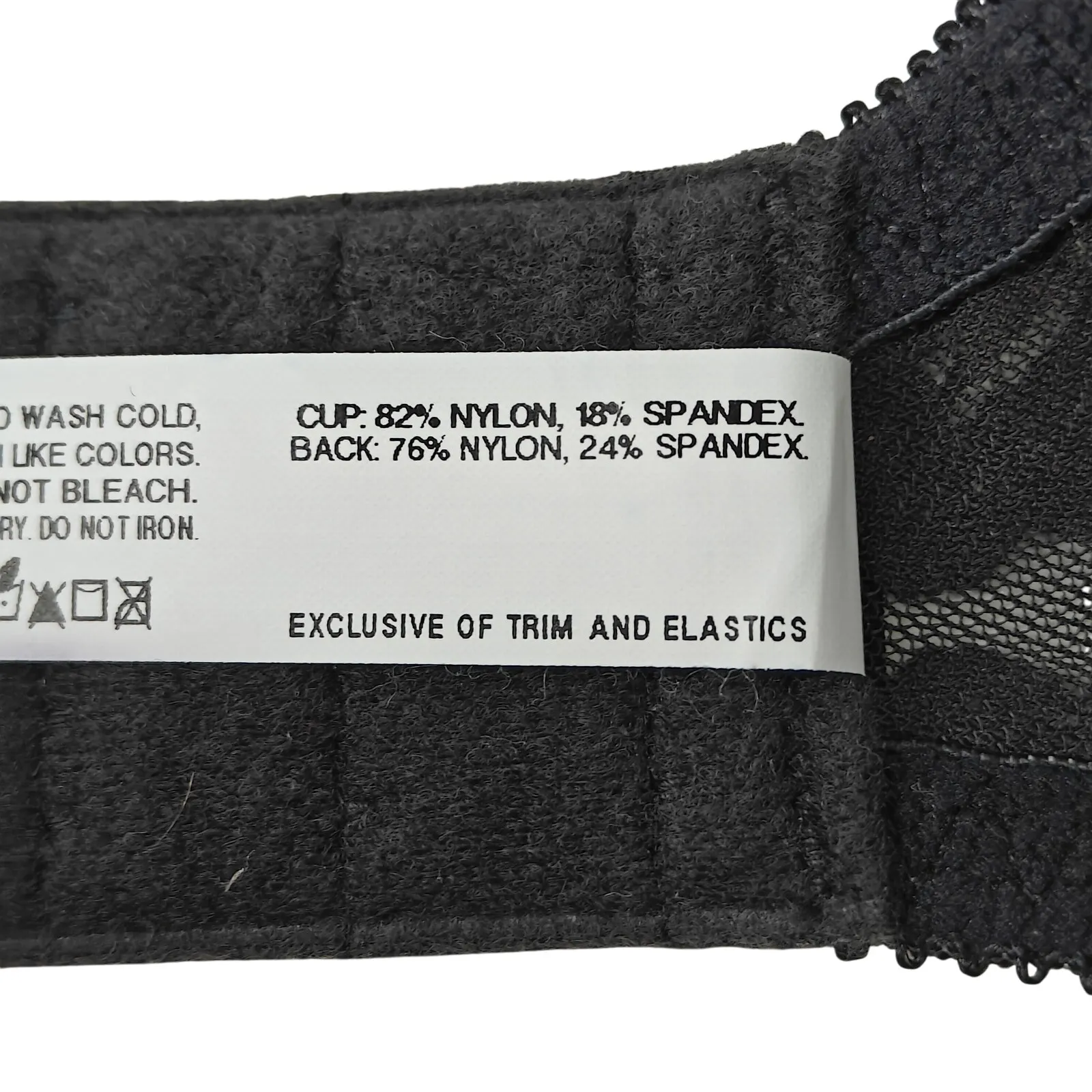 Bali Lace 'N Smooth Underwire Bra Black Womens 36C - Image 4