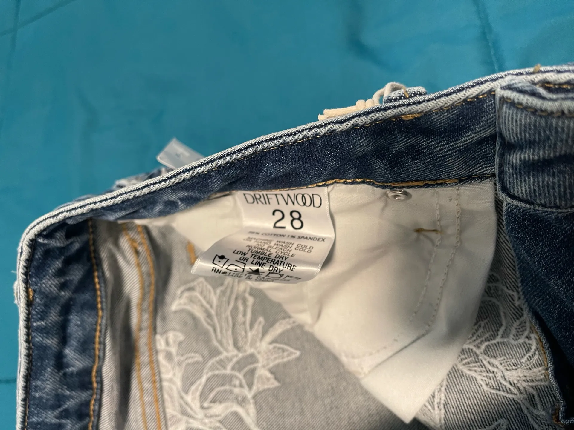 Womens Driftwood Jean Kelly X etched Jeans 28 - Image 5