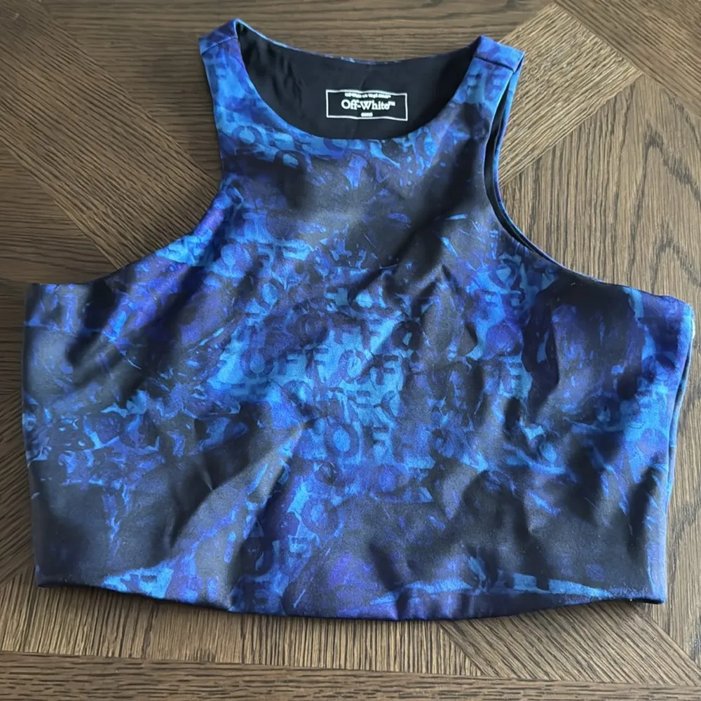 Off-White all-over logo-print crop top, Size Smalll, $449 - Image 10