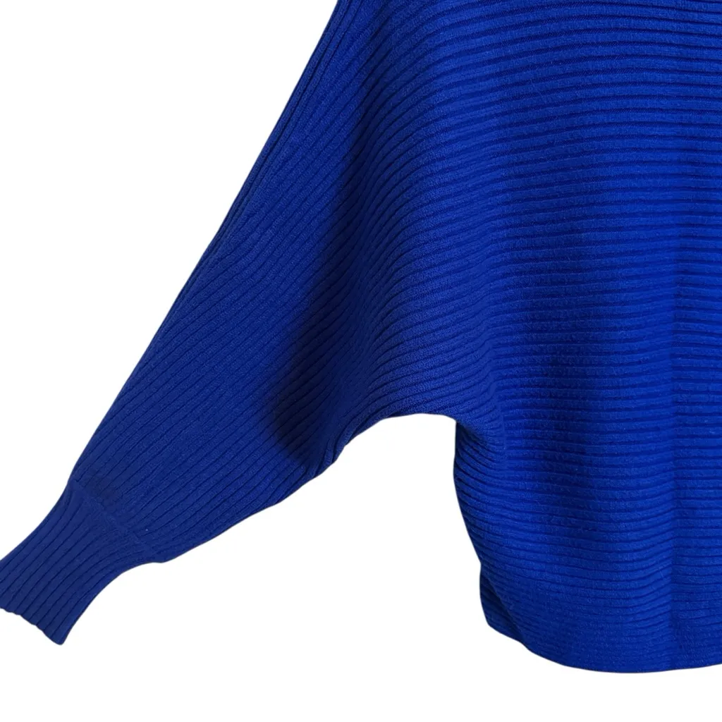 Anthropologie Ribbed Pullover Sweater in Cobalt Blue Women’s Size Small - Image 7