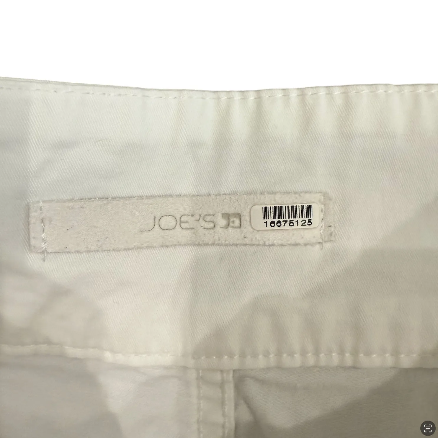 Joe's Jeans Double Buckle Wide Leg Sailor Trousers in White, Size 28/US 6 - Image 6