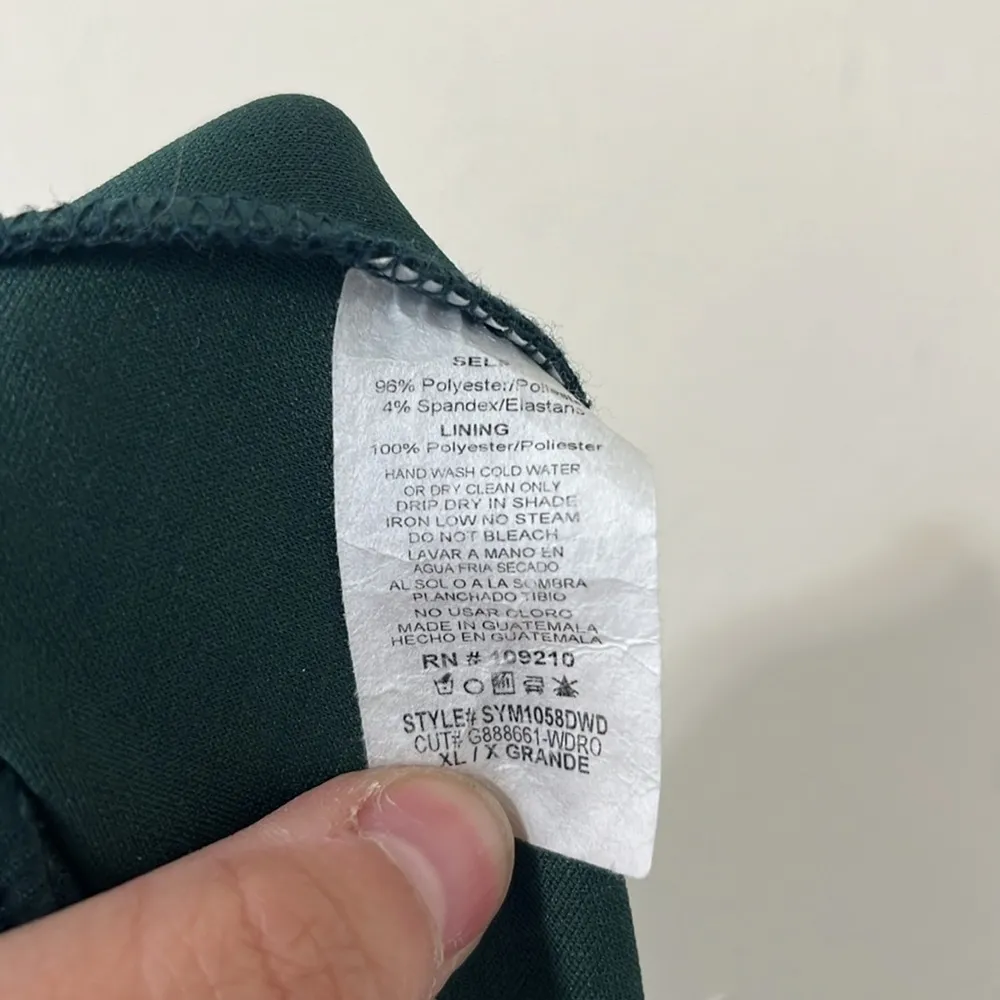 Windsor Kaia Strapless High Slit Formal Dress Hunter Green Size XL - Image 12