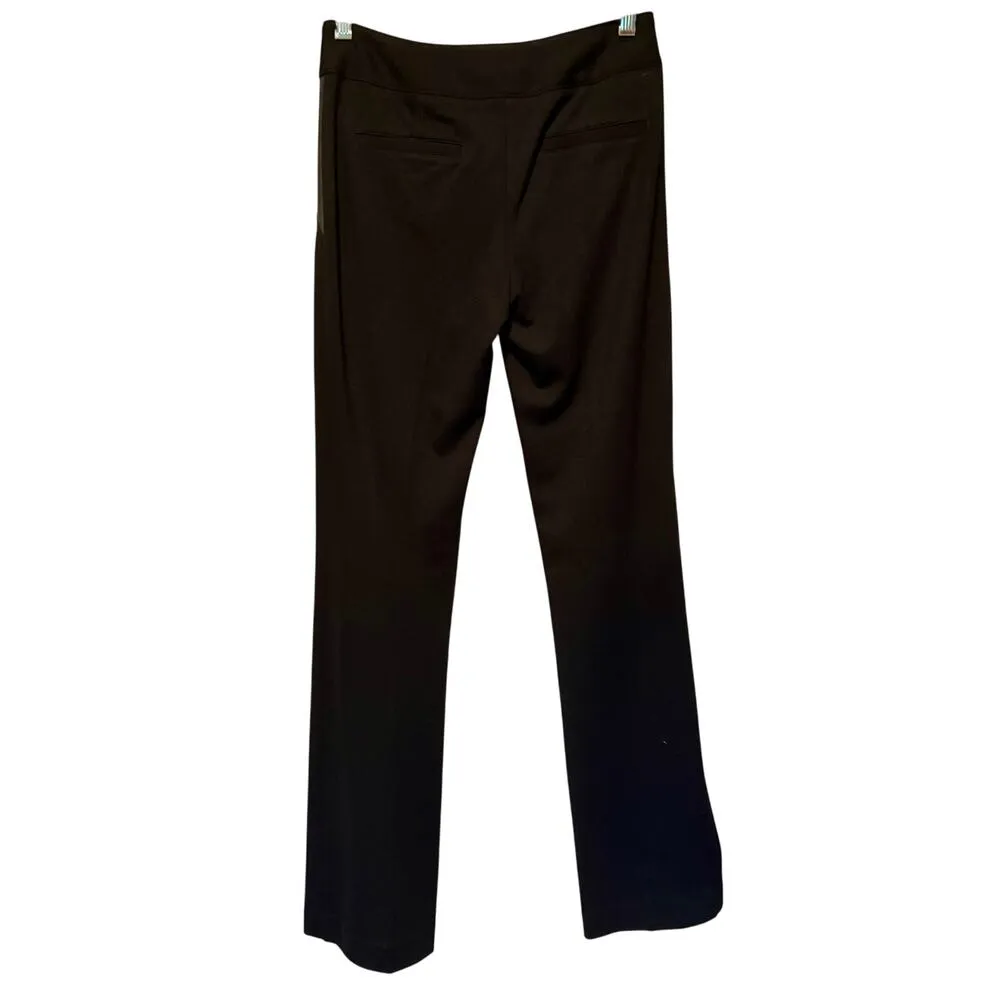 Cache Black Self Belt Pant Gray Sueded Insert Animal Trim Inside Stretch NWT$128 - Image 3