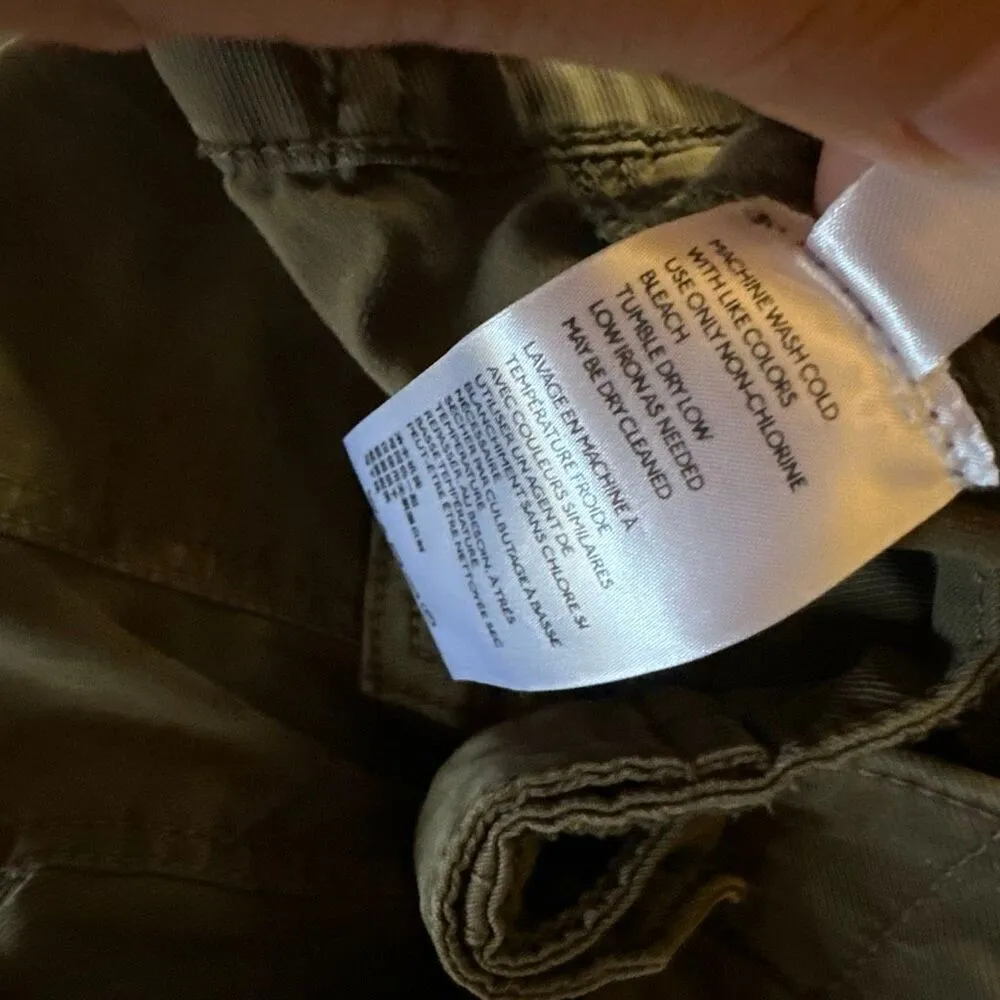 Anthropologie green cargo joggers 26 - Image 5