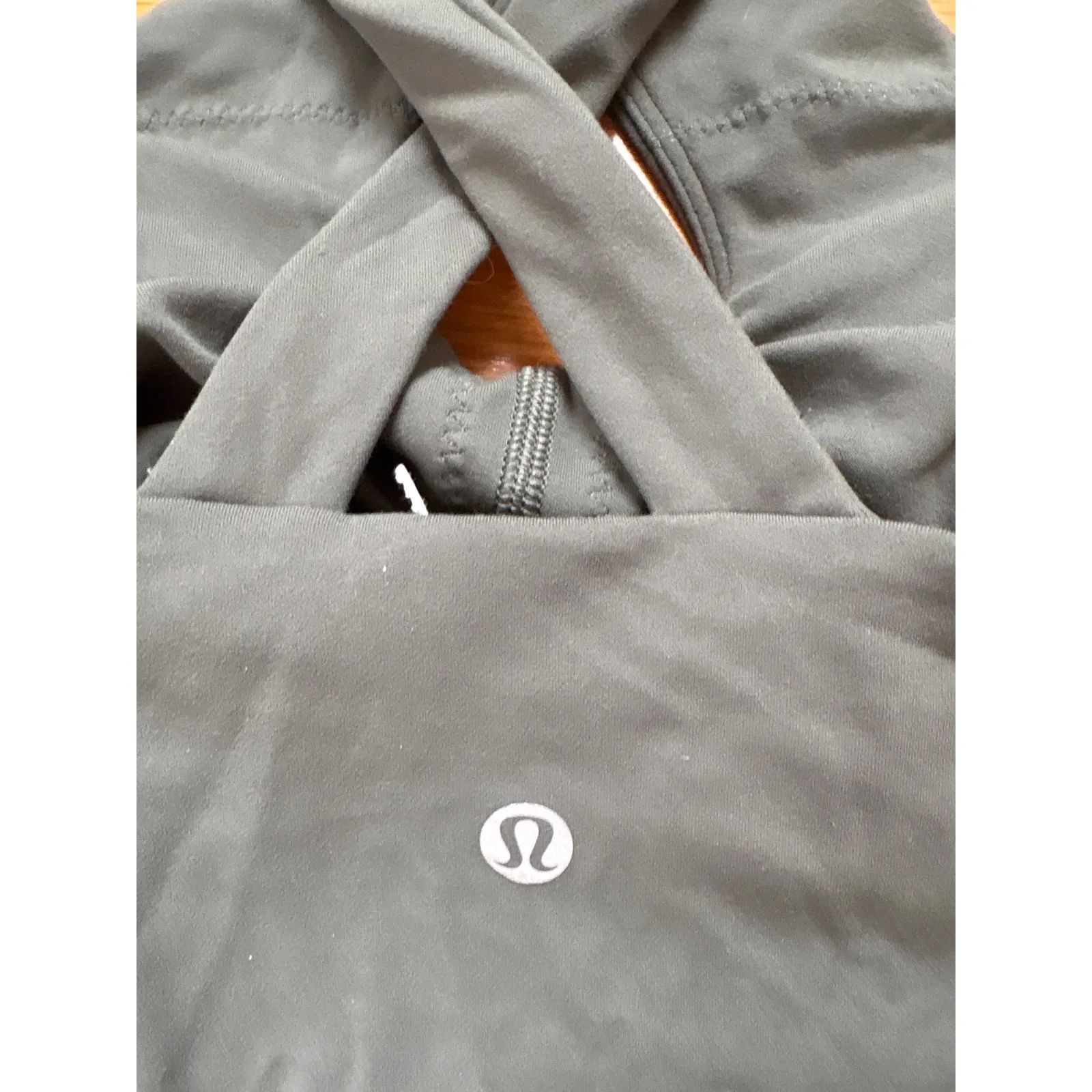 Lululemon‎ Align Halter Neck Crop Tank Top Size 2 Green - Image 3