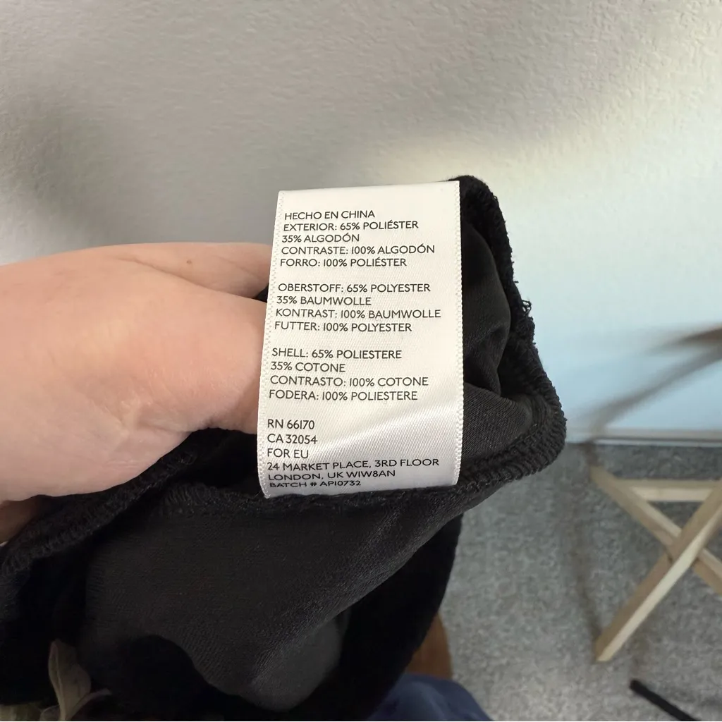 NWT Urban Outfitters Crochet Bell Bottom Pants in Black Size L - Image 13