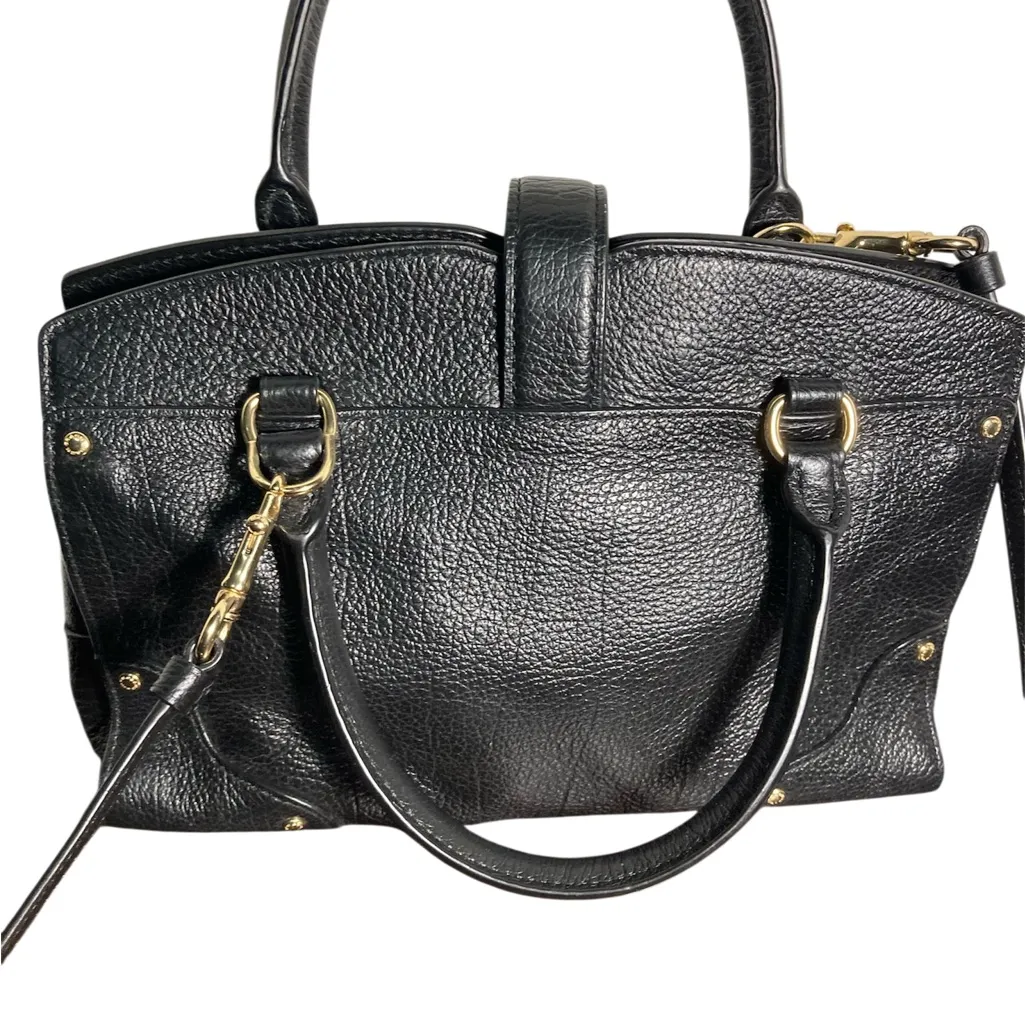 COACH MERCER PEEBLE Black Leather Handbag - Image 3