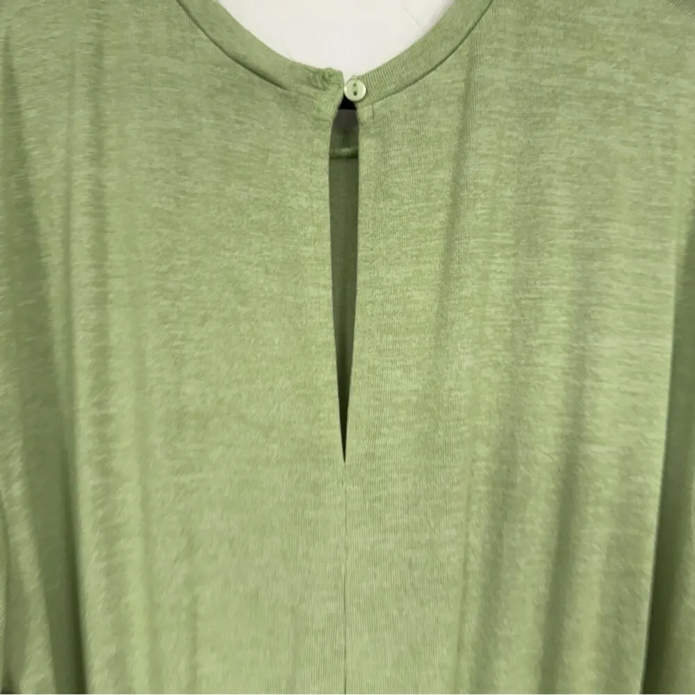 ASOS Sage Green Long Sleeve Jersey Knit Jumpsuit Womens 10 Tall Jogger Style - Image 12