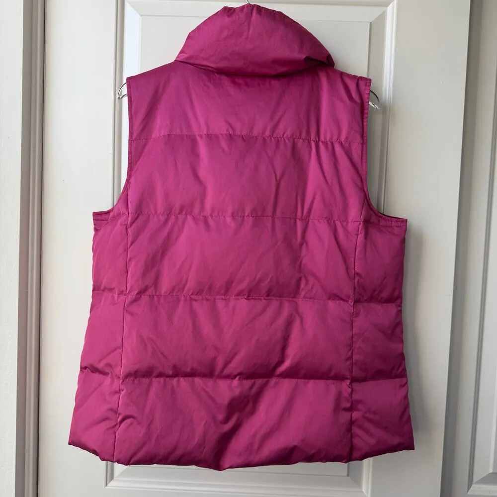J.Jill  Magenta Puffer Vest Buttoned - Image 5