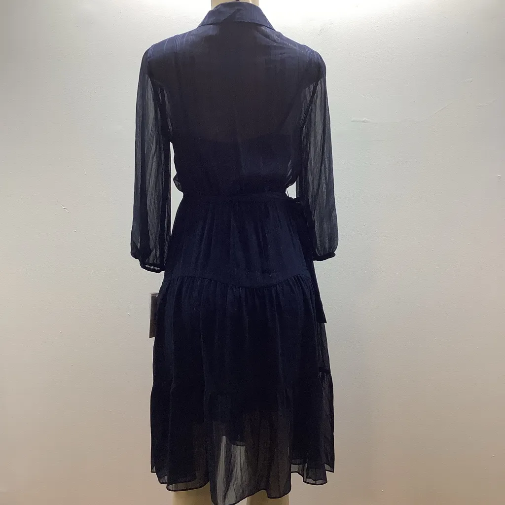 Nanette Size 2 Navy By Nanette Lepore Martha Midi Dress. New With Tags - Image 7