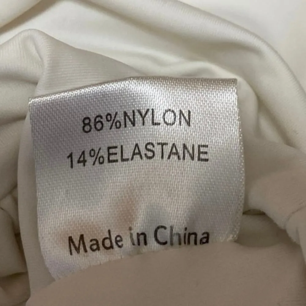 Princess Polly White Halter Sleeveless Plunging V Neck Open Back Crop Top Size 2 - Image 4