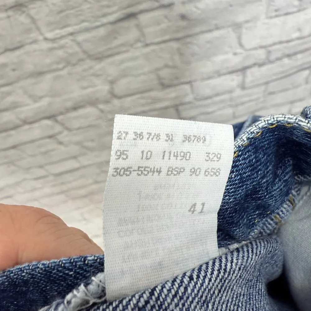 Vintage Lee Womens Jeans Size 8 Relaxed Hip & Thigh Tapered Leg Mom New High - Image 6