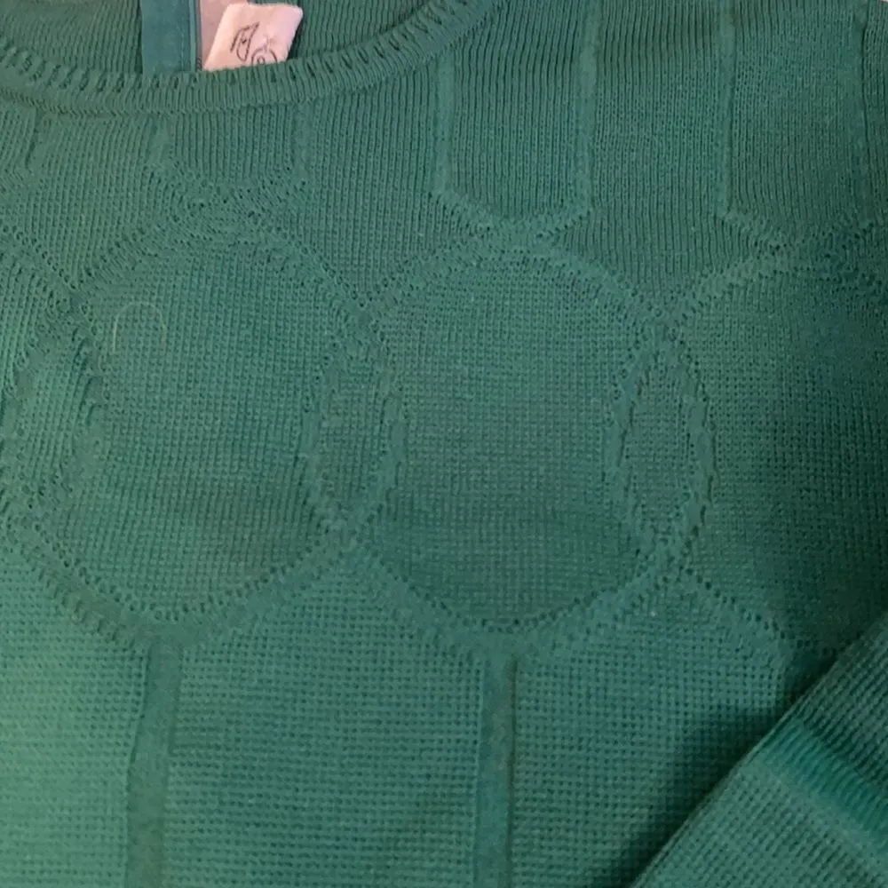 Vintage Emerald Green Acrylic Sweater Euro 40 Green Size undefined - Image 3