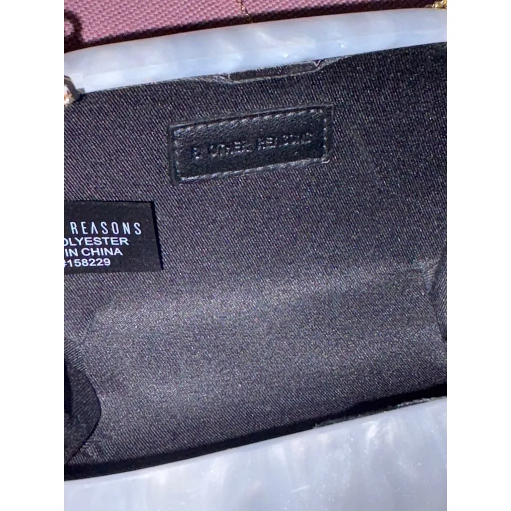 8 Other Reasons Pearl Clutch in Pearl New Womens Shoulder bag Handbag - Image 9