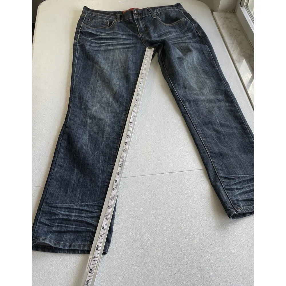 Refuge Straight Leg Jeans Women Juniors Size 11 Dark Blue Casual Denim Pockets - Image 12