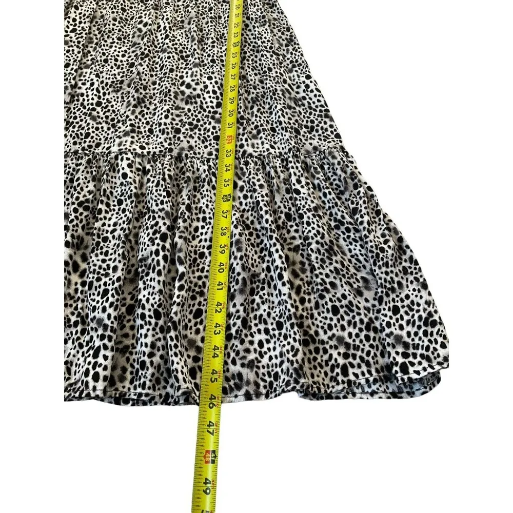 A New Day Women Size Medium Maxi Dress Animal Print 3/4 Sleeve (30-287) - Image 7