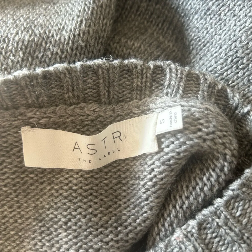 ASTR The Label Boatneck Layered Sweater S Women’s Wool Blend Gray Pullov… - Image 7