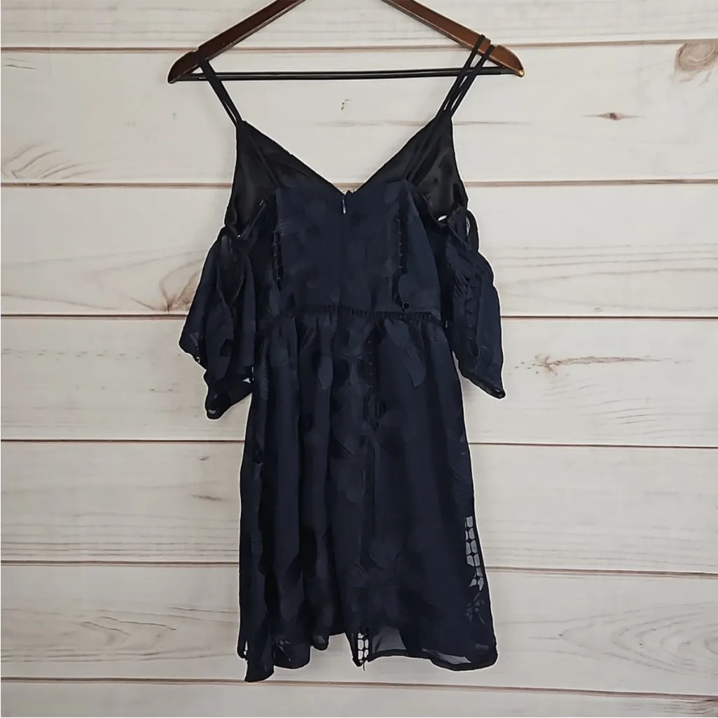 Lovers + Friends Floral Wishful Mini Dress in Navy Size M - Image 11