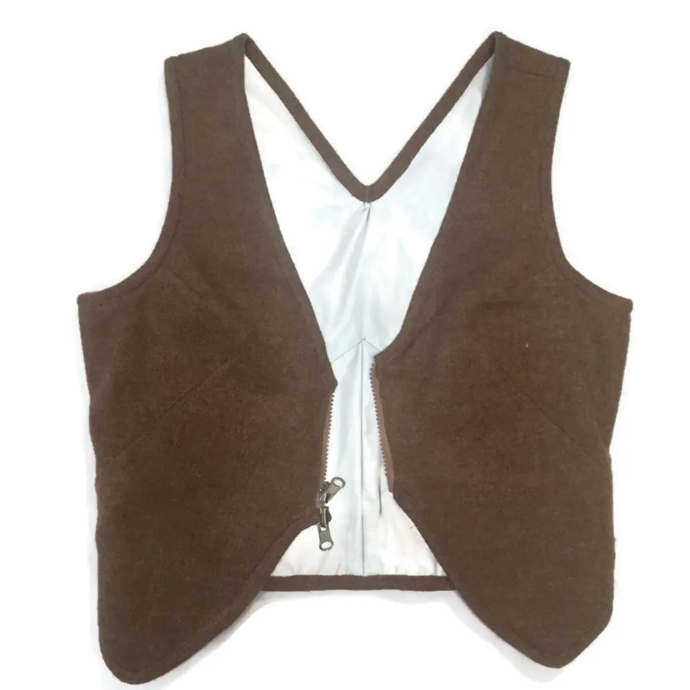 Handmade festival corset vest bustier silver steampunk cyberpunk avant garde M L Size M - Image 4