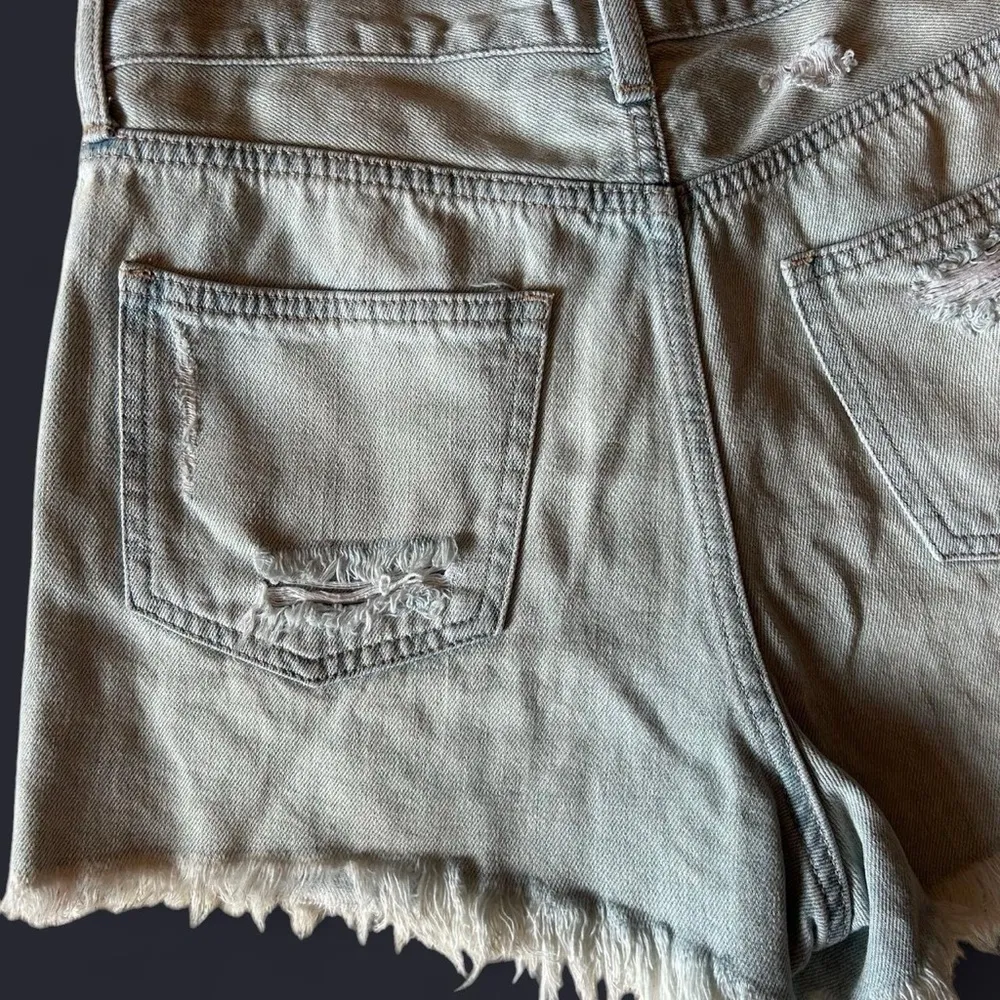 Boho-Chic Distressed Denim Cut-Offs – JustUSA (Size M) - Image 4