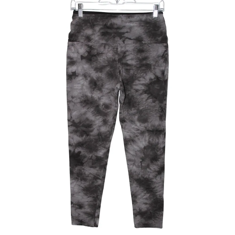 Women's Rachel Zoe Gray Black Tie Dye Pull On Athletic Leggings Pants -- Size M - Image 2
