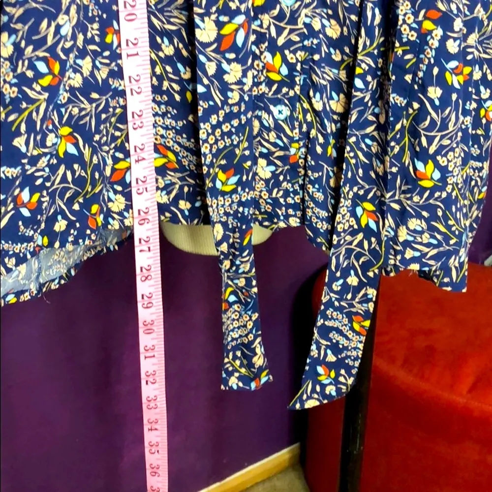 Anthropologie Maeve Tie Neck Swing Top size S - Image 7