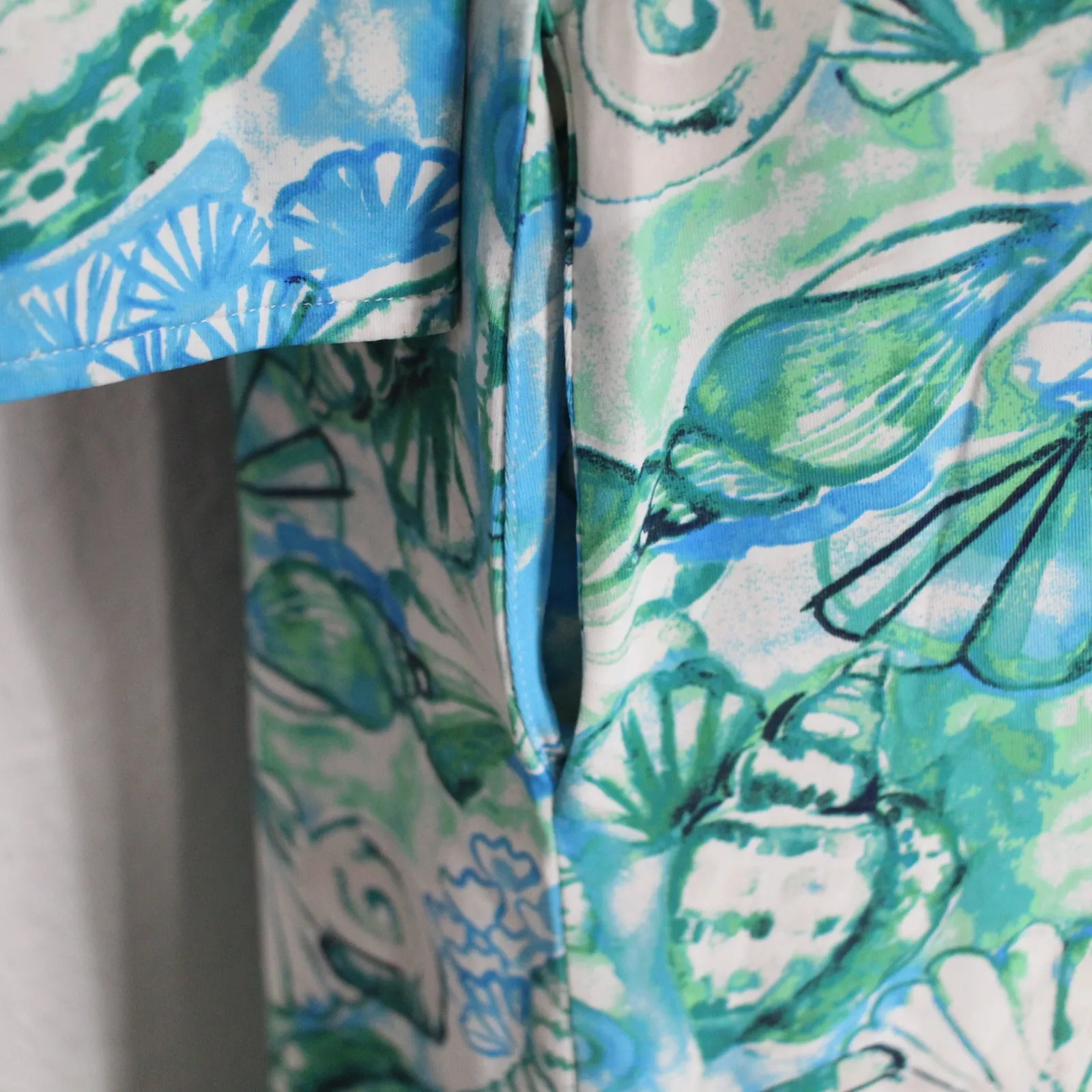 Banana Boat UPF 50+ Women's Three Quarter Tank Floral Dress Size XXL NWT Blue - Image 4