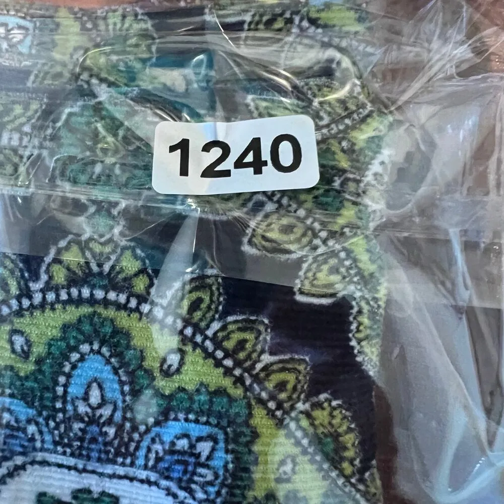 Vera Bradley Corduroy Pull -On Ankle Pants Women’s Size Large Drawstring Boho - Image 12