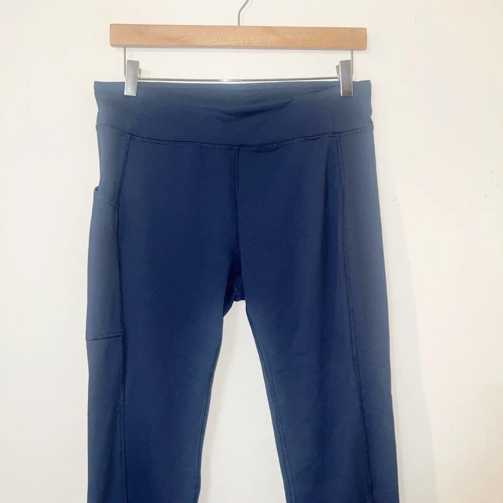 Columbia sportswear company blue one pocket active leggings Size L - Image 2