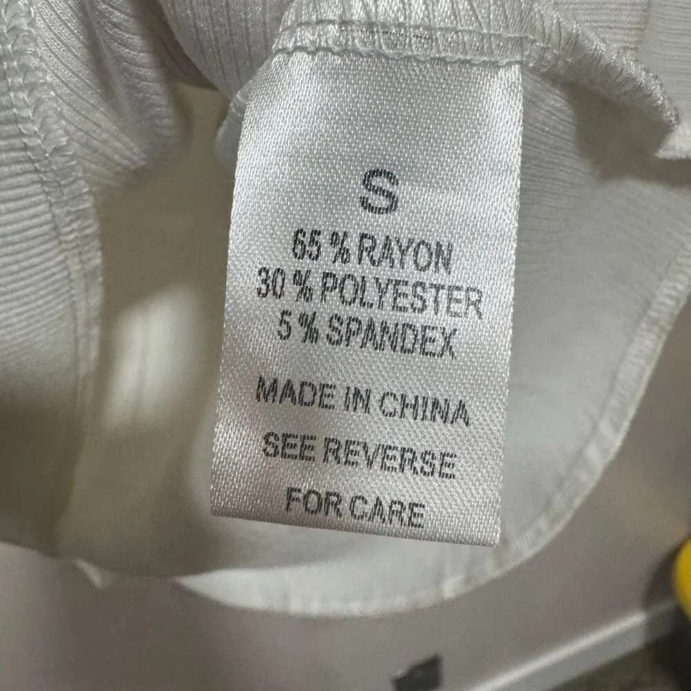 NWOTs Wishlist White Ribbed Tee - Image 6