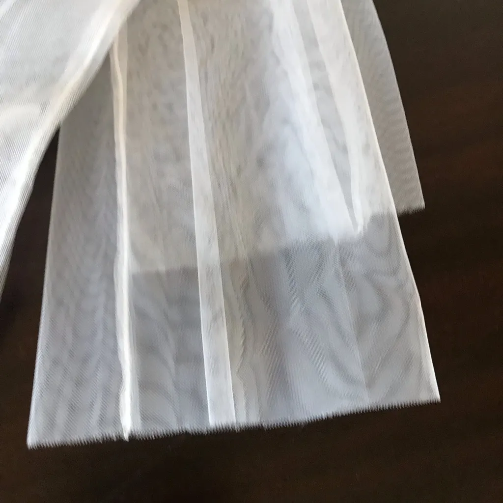 Sheer White Mesh Gloves - Image 7