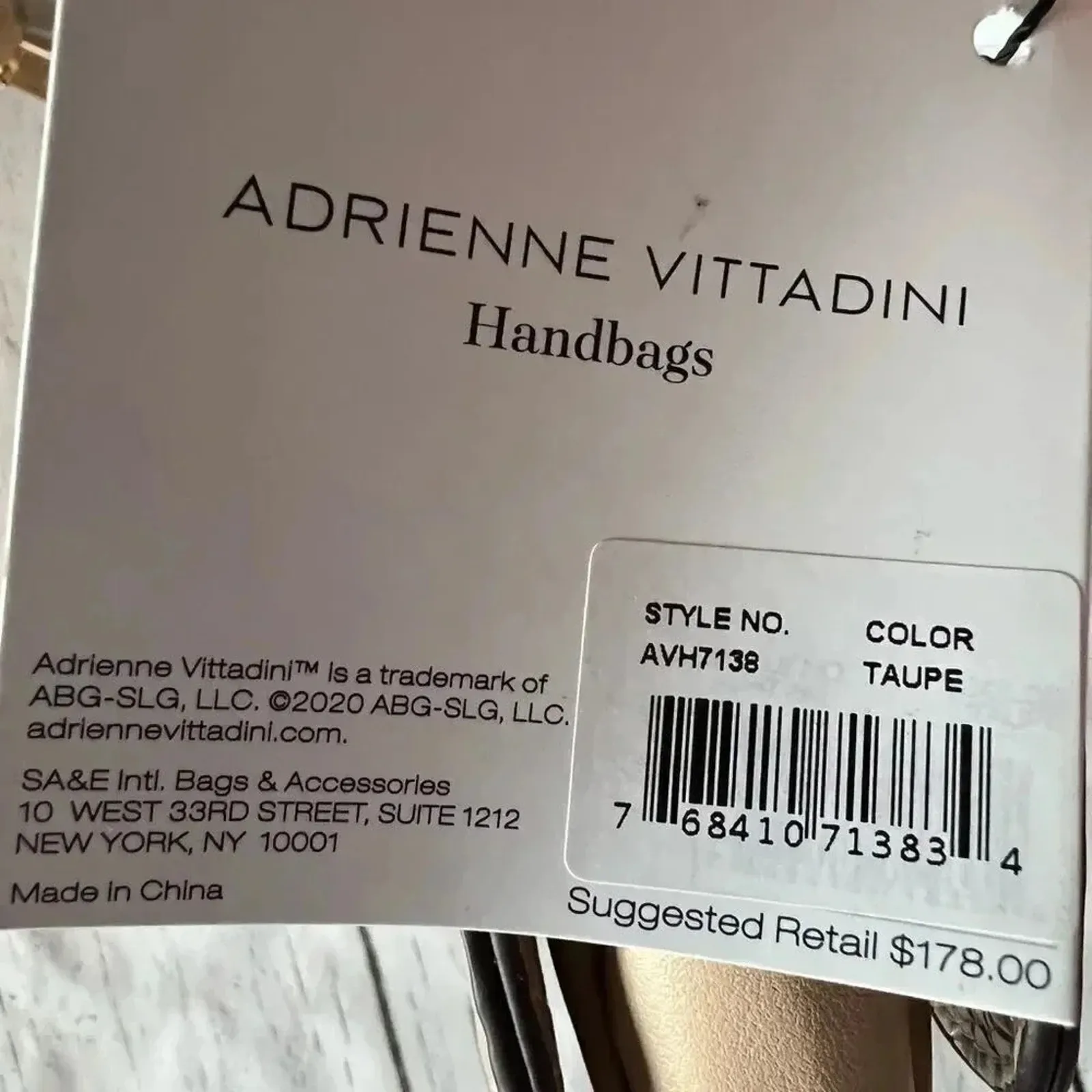 Adrienne Vittadini Moc Croc Taupe Crossbody bag NWT - Image 10