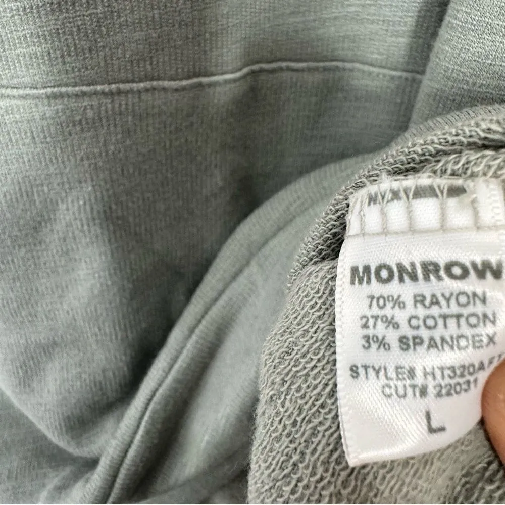 Monrow soft and cozy hoodie size large Gray - Image 5