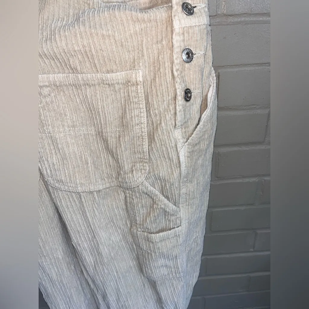 LONDON LONDON 1990s Corduroy Beige Overalls S MINT CONDITION White Size undefined - Image 10